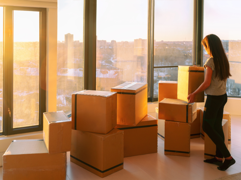 a woman in the middle of her Summer Move