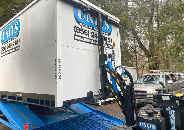 UNITS of Bucks Mercer Portable Storage Container and ROBO-UNIT delivery truck.