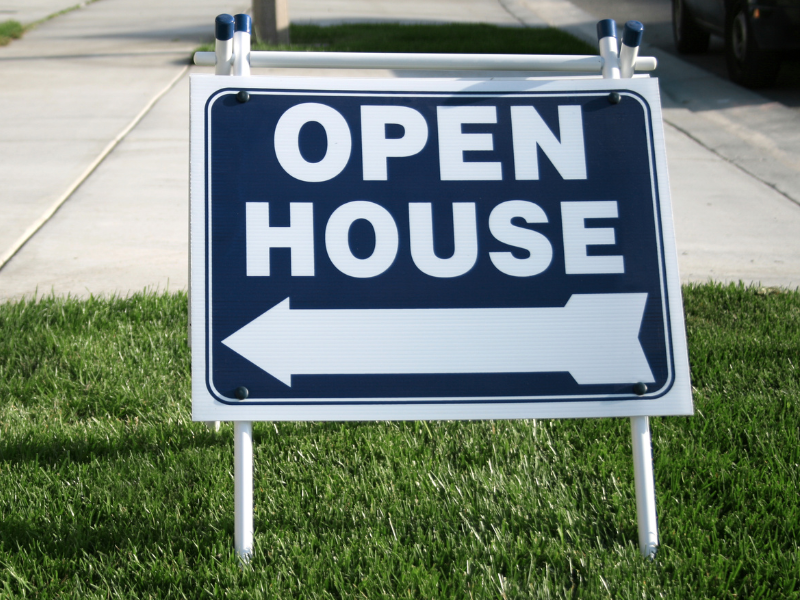 Open House sign