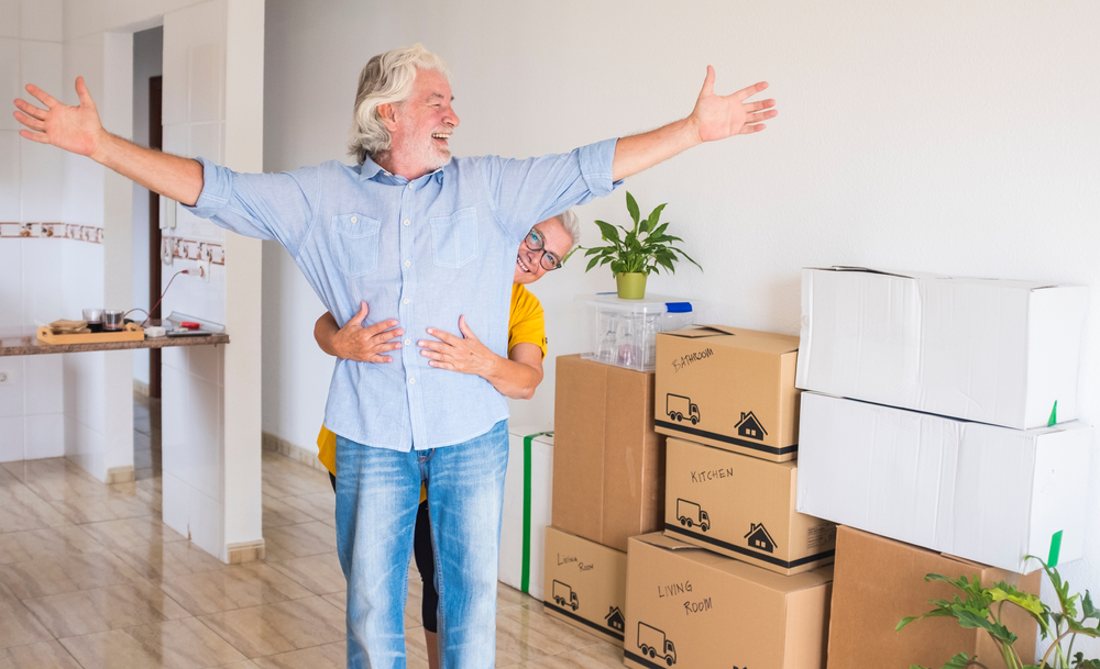 downsize after retirement use portable storage for an easy move