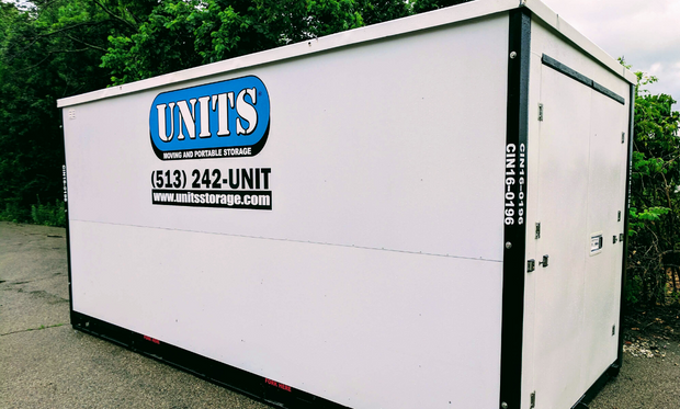 UNITS Moving and Portable Storage of Cincinnati container.