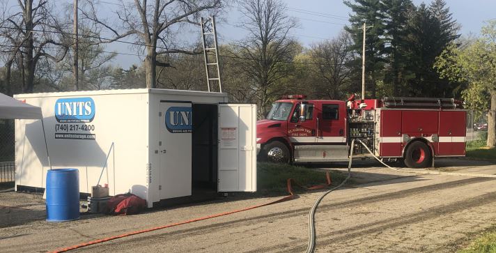 Units_Columbus_Donates_Storage_Container_to_Fireman_training