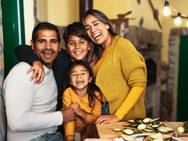 Units of Fort Lauderdale family on the holidays smiling