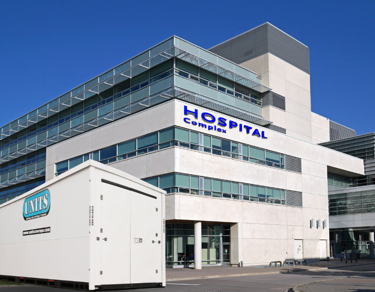 portable storage for hospitals and health care facilities