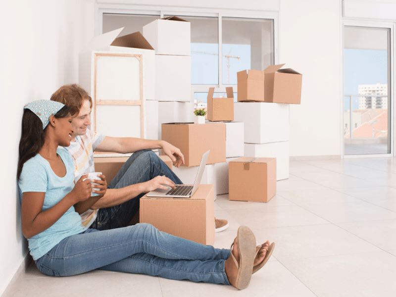 Units of Minneapolis couple taking a break after moving