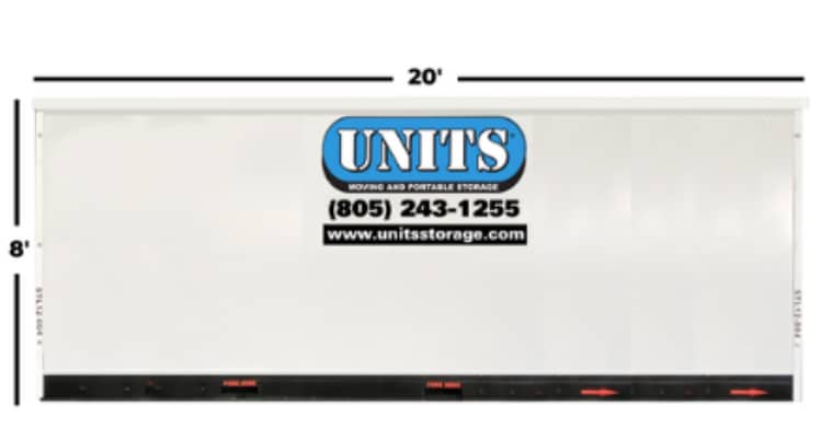 UNITS 20 foot container