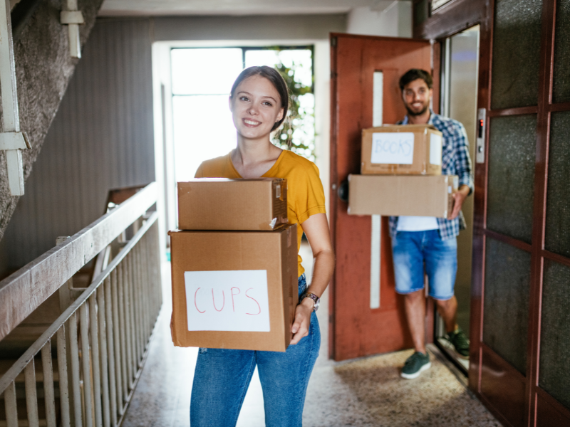 people in the middle of Summer Moving