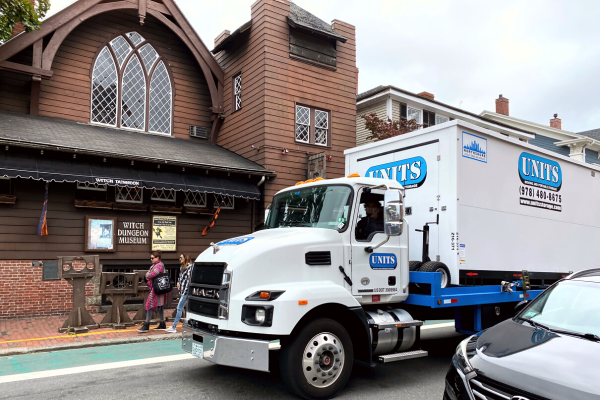 A Units of North Shore truck parked on the street.