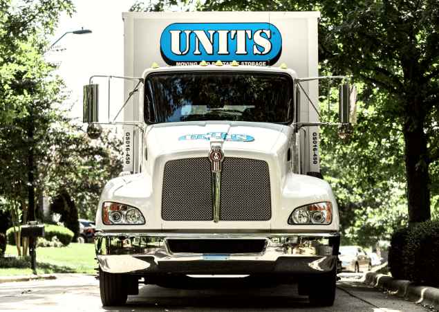 A Units of North Shore truck parked on the street.