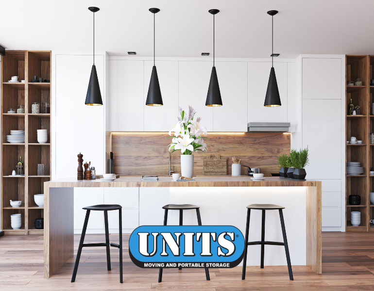 beautifully staged kitchen and units logo