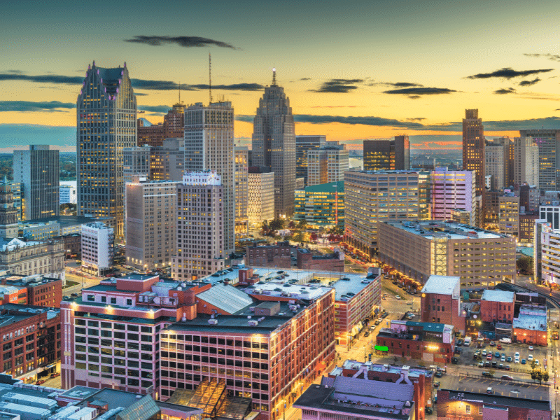 Southeast Michigan skyline