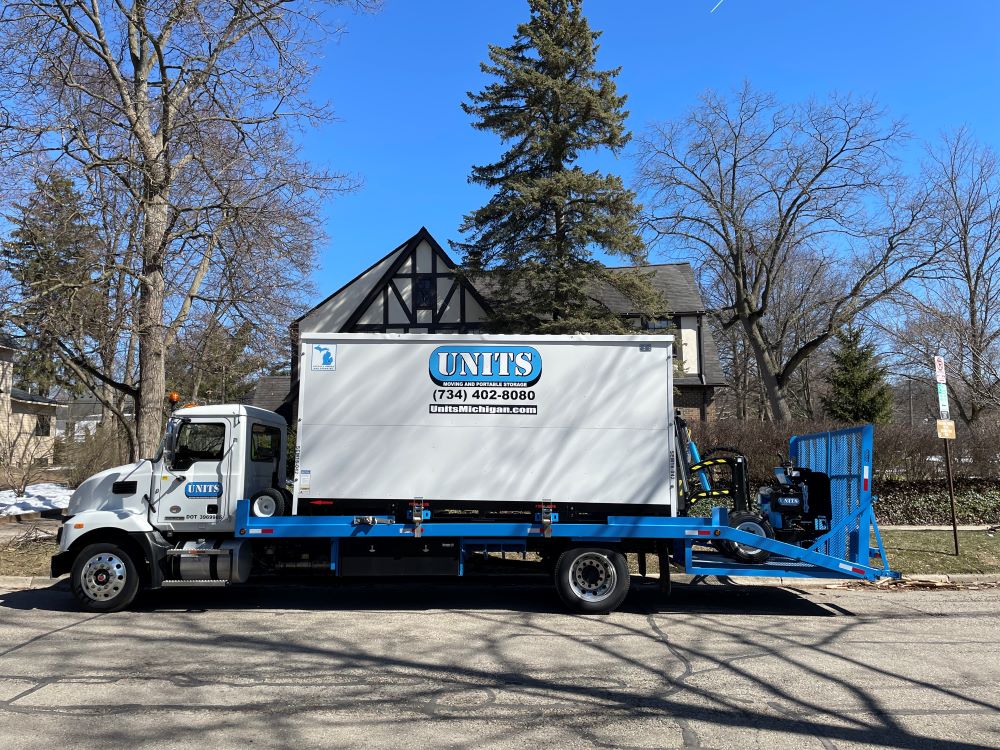 Portable Storage getting moved by the Robo in Southeast Michigan