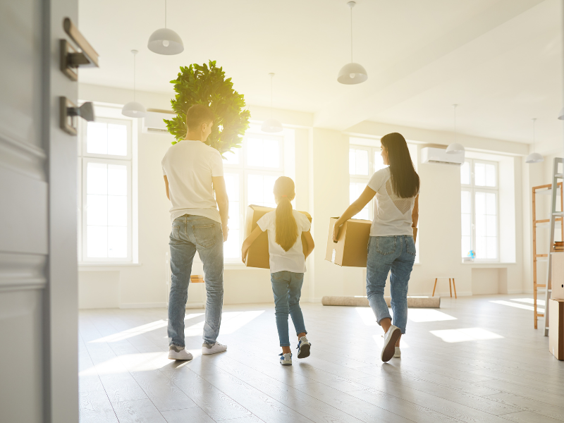 family moving in after deciding Where to Move