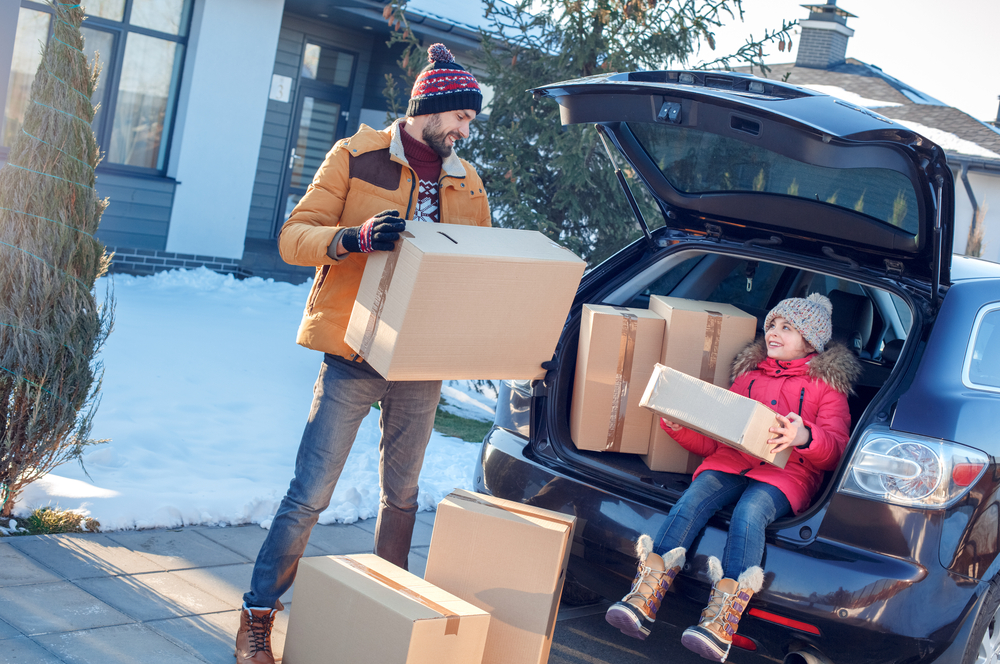 Units of Tampa Bay family packing their car for the holidays