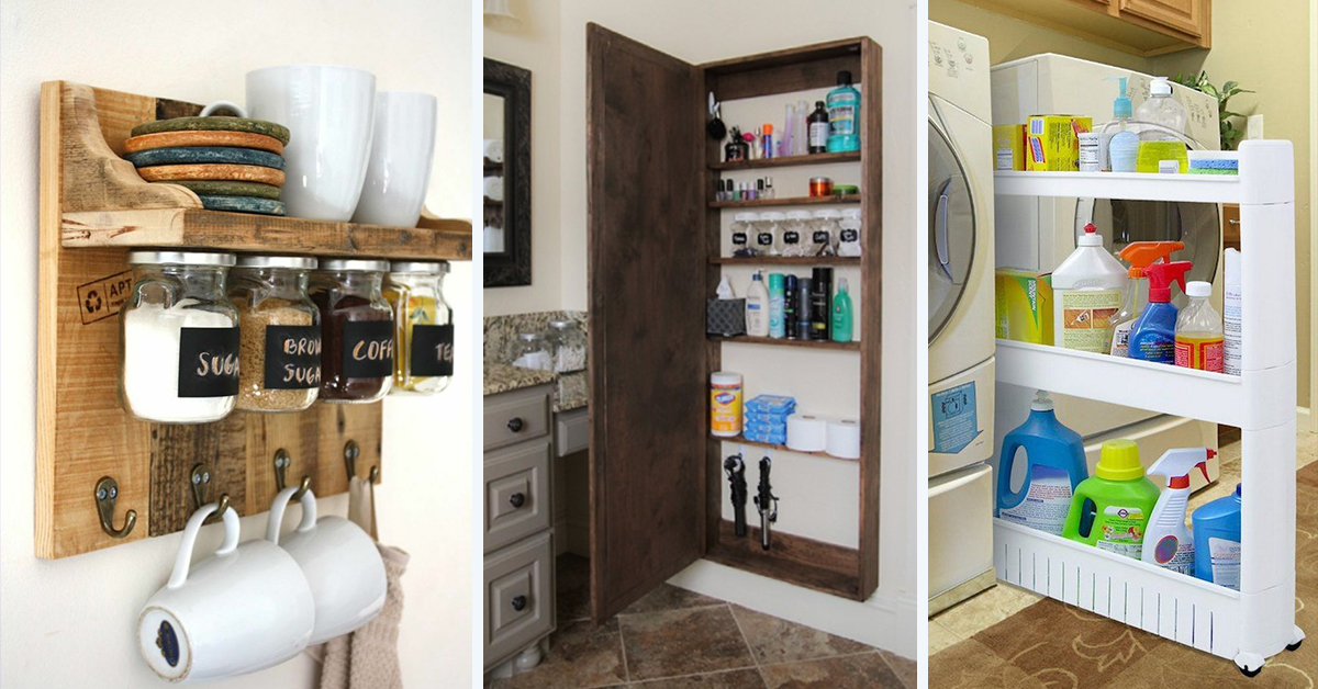 Small spaces inside of homes that are organized.